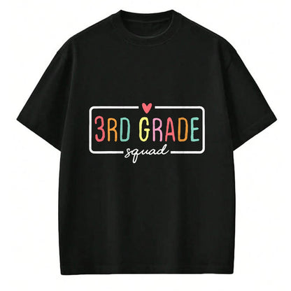 Best Teacher Shirt, Funny Teacher UnisexT-Shirt/Hoodie/Sweatshirt HLT00 - 3rd Grade Team Crew Third Grade Squad Back to School Teacher T-Shirt