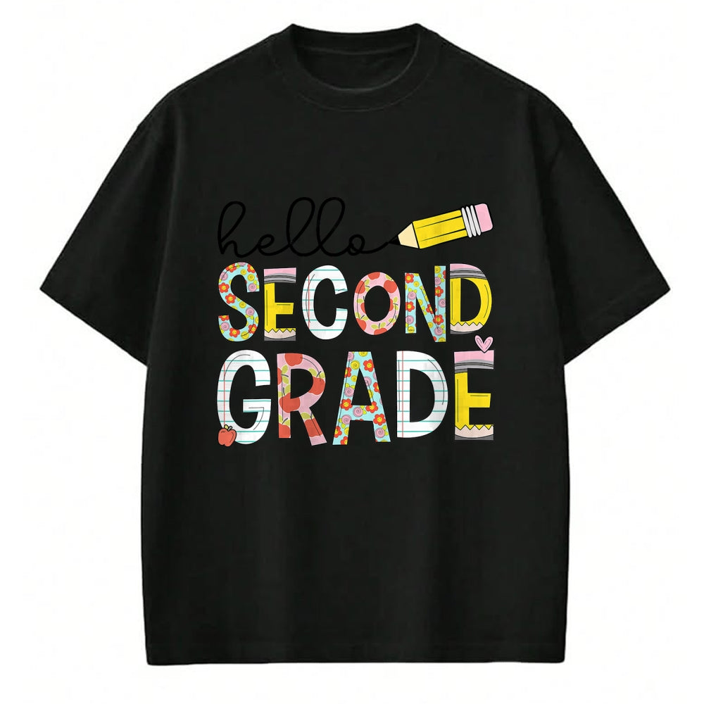 Best Teacher Shirt, Funny Teacher UnisexT-Shirt/Hoodie/Sweatshirt HLT00 - Hello Second Grade Team 2nd Grade Back to School Teacher Kid T-Shirt