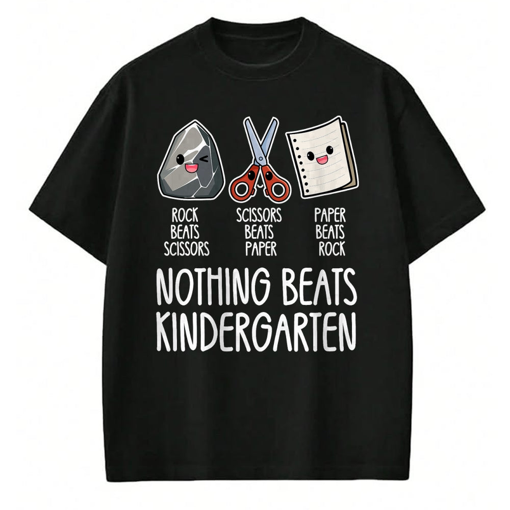 Best Teacher Shirt, Funny Teacher UnisexT-Shirt/Hoodie/Sweatshirt HLT00 - Nothing Beats Kindergarten Funny Back to School Kid Teacher T-Shirt