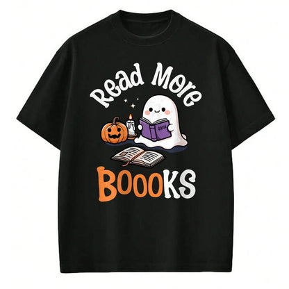 Best Teacher Shirt, Funny Teacher UnisexT-Shirt/Hoodie/Sweatshirt HLT00 - Halloween Ghost Reading Read More Books Librarian Teacher T-Shirt