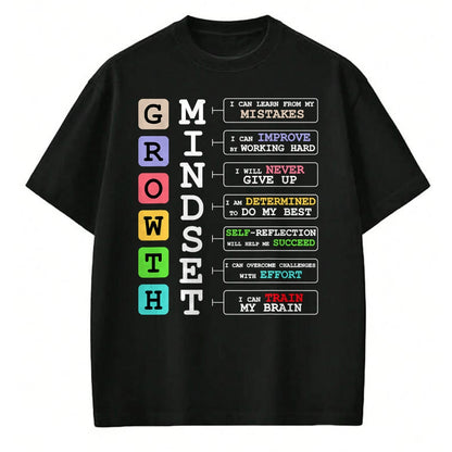 Best Teacher Shirt, Funny Teacher UnisexT-Shirt/Hoodie/Sweatshirt HLT00 - Growth Mindset Shirt Positive School Classroom Teacher Gift T-Shirt