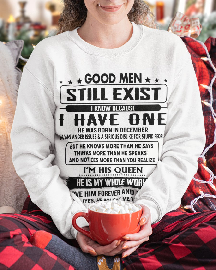 December - Good men Still Exist - gift for your girlfriend, wife from Husband - Ebil12 (SKU-GM-12)