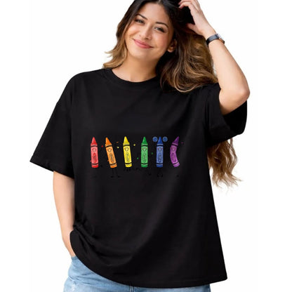 Best Teacher Shirt, Funny Teacher UnisexT-Shirt/Hoodie/Sweatshirt HLT00 - Cute Rainbow Crayons Preschool Teacher Back to School T-Shirt