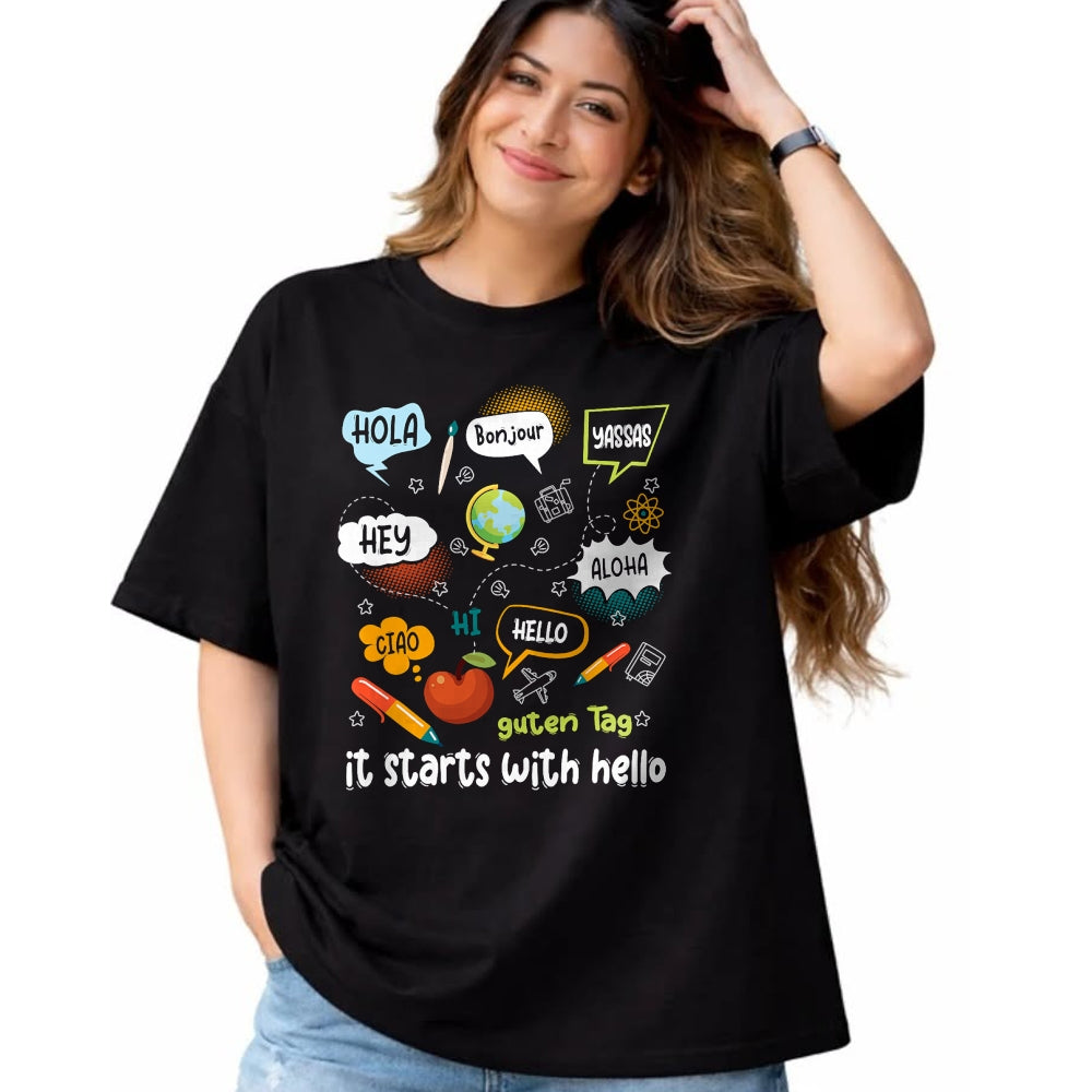 Best Teacher Shirt, Funny Teacher UnisexT-Shirt/Hoodie/Sweatshirt HLT00 - Fri-Yay Happy Friday Funny Weekend Teacher Back to School T-Shirt, Men, Black, 3X-Large