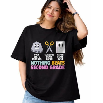 Best Teacher Shirt, Funny Teacher UnisexT-Shirt/Hoodie/Sweatshirt HLT00 - Nothing Beats 2nd Second Grade Back to School Teacher Kids T-Shirt
