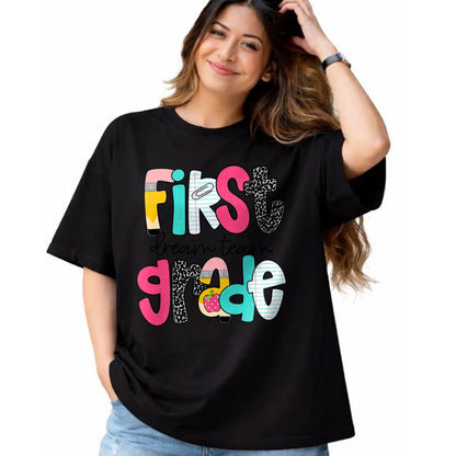 Best Teacher Shirt, Funny Teacher UnisexT-Shirt/Hoodie/Sweatshirt HLT00 - First Grade Dream Team Back to School 1st Grade Teacher T-Shirt