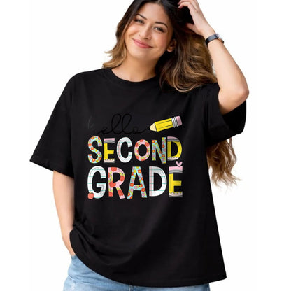 Best Teacher Shirt, Funny Teacher UnisexT-Shirt/Hoodie/Sweatshirt HLT00 - Hello Second Grade Team 2nd Grade Back to School Teacher Kid T-Shirt
