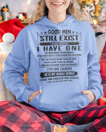 December - Good men Still Exist - gift for your girlfriend, wife from Husband - EBIL12 (SKU-GM-12)
