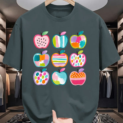 Best Teacher Shirt, Funny Teacher UnisexT-Shirt/Hoodie/Sweatshirt HLT00 - Preppy Art Apples Back to School Teacher Student Cute Apple T-Shirt