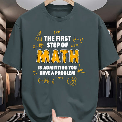 Best Teacher Shirt, Funny Teacher UnisexT-Shirt/Hoodie/Sweatshirt HLT00 - The First Step of Math Rab is Admitting You Have A Problem T-Shirt