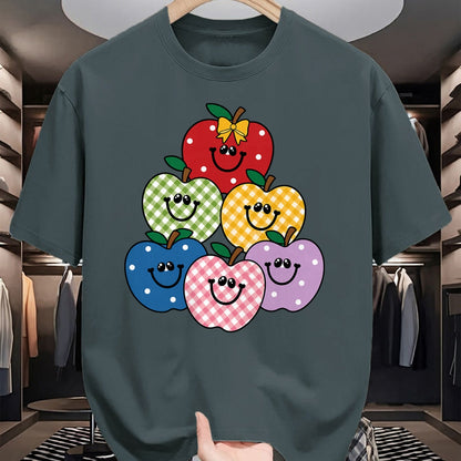 Best Teacher Shirt, Funny Teacher UnisexT-Shirt/Hoodie/Sweatshirt HLT00 - Retro 90s Teacher Apples T-Shirt