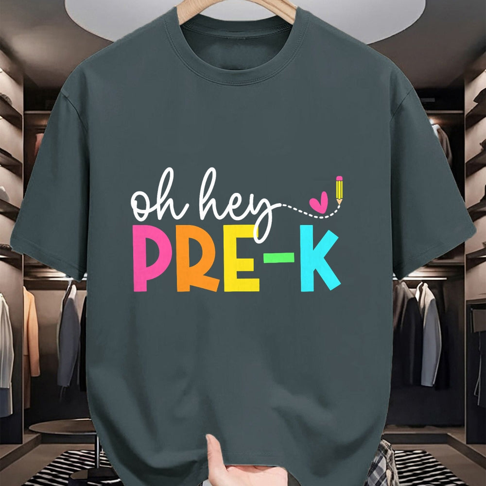 Best Teacher Shirt, Funny Teacher UnisexT-Shirt/Hoodie/Sweatshirt HLT00 - Oh Hey Pre-k Back to School Teachers Students T-Shirt