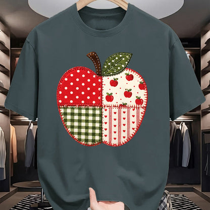 Best Teacher Shirt, Funny Teacher UnisexT-Shirt/Hoodie/Sweatshirt HLT00 - Apple Gingham Polka Dot Teacher Classroom Back to School T-Shirt