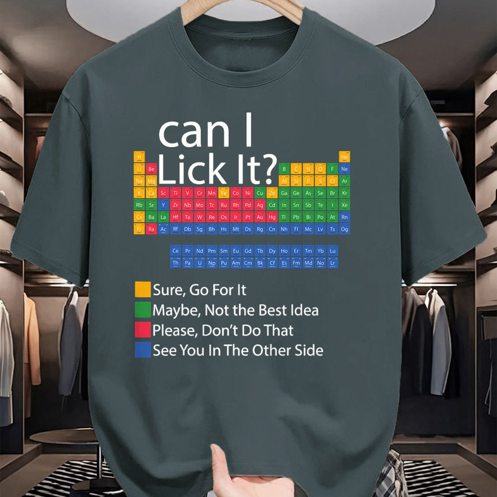 Best Teacher Shirt, Funny Teacher UnisexT-Shirt/Hoodie/Sweatshirt HLT00 - Can I Lick It Periodic Table Funny Chemistry Science Teacher T-Shirt