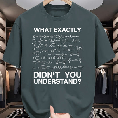 Best Teacher Shirt, Funny Teacher UnisexT-Shirt/Hoodie/Sweatshirt HLT00 - Chemist Science What Exactly Didn't You Understand Chemistry T-Shirt Small