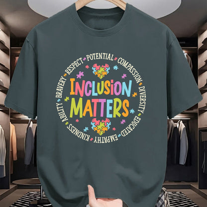 Best Teacher Shirt, Funny Teacher UnisexT-Shirt/Hoodie/Sweatshirt HLT00 - Inclusion Matters Autism Special Education Teacher Kindness T-Shirt