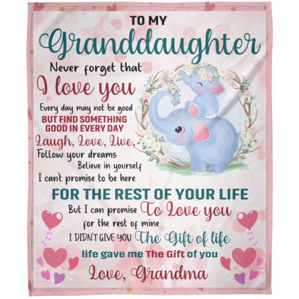 Special Gift For Your Granddaughter Blanket - From Grandma