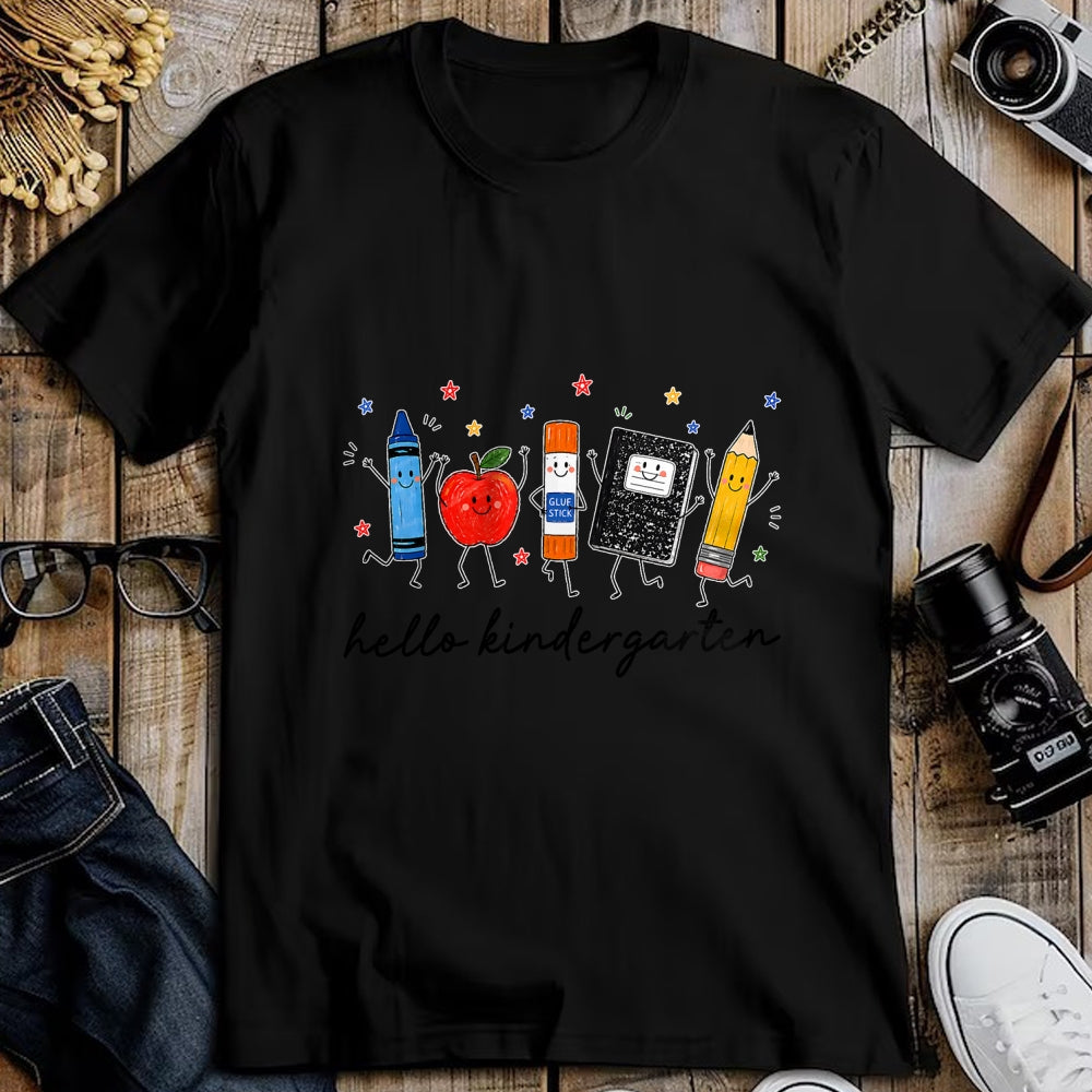 Best Teacher Shirt, Funny Teacher UnisexT-Shirt/Hoodie/Sweatshirt HLT00 - Back to School Teachers Doodles Crayon Hello Kindergarten T-Shirt