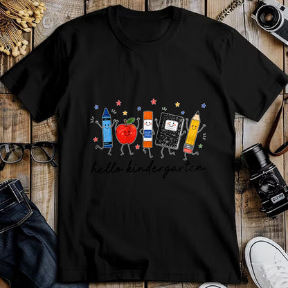 Best Teacher Shirt, Funny Teacher UnisexT-Shirt/Hoodie/Sweatshirt HLT00 - Back to School Teachers Doodles Crayon Hello Kindergarten T-Shirt