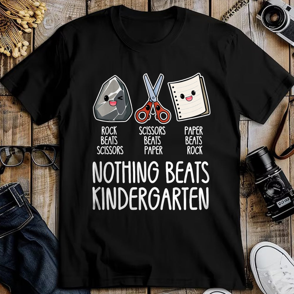 Best Teacher Shirt, Funny Teacher UnisexT-Shirt/Hoodie/Sweatshirt HLT00 - Nothing Beats Kindergarten Funny Back to School Kid Teacher T-Shirt