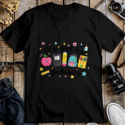 Best Teacher Shirt, Funny Teacher UnisexT-Shirt/Hoodie/Sweatshirt HLT00 - It's A Good Day for Learning Cute School Supplies T-Shirt (1)