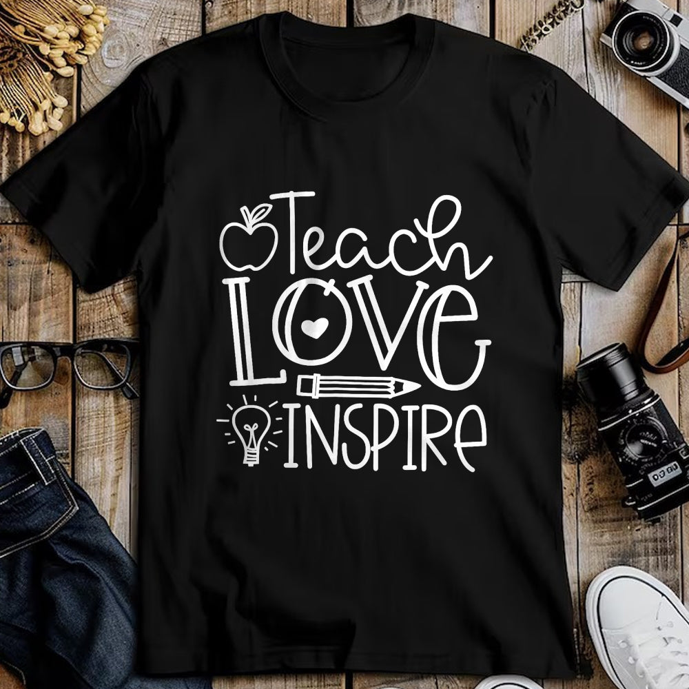 Best Teacher Shirt, Funny Teacher UnisexT-Shirt/Hoodie/Sweatshirt HLT00 - Teacher Shirts Teach Love Inspire Retro Back to School Tees T Shirts for Men and Women