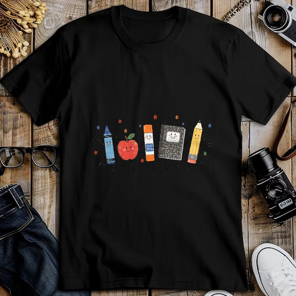 Best Teacher Shirt, Funny Teacher UnisexT-Shirt/Hoodie/Sweatshirt HLT00 - Teacher Back to School Cute School Crayon Apple Pencil T-Shirt
