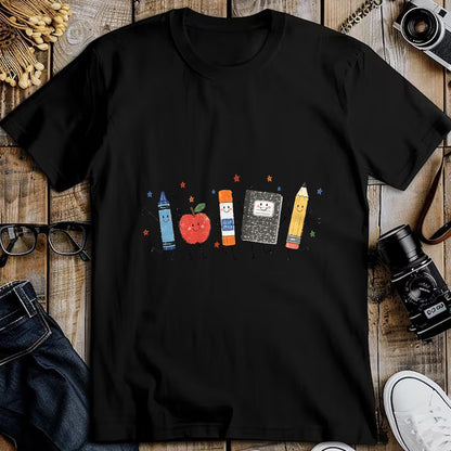 Best Teacher Shirt, Funny Teacher UnisexT-Shirt/Hoodie/Sweatshirt HLT00 - Teacher Back to School Cute School Crayon Apple Pencil T-Shirt
