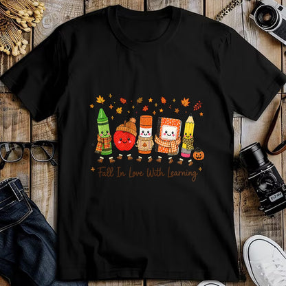 Best Teacher Shirt, Funny Teacher UnisexT-Shirt/Hoodie/Sweatshirt HLT00 - Fall in Love with Learning Teacher Classroom Women Kids T-Shirt