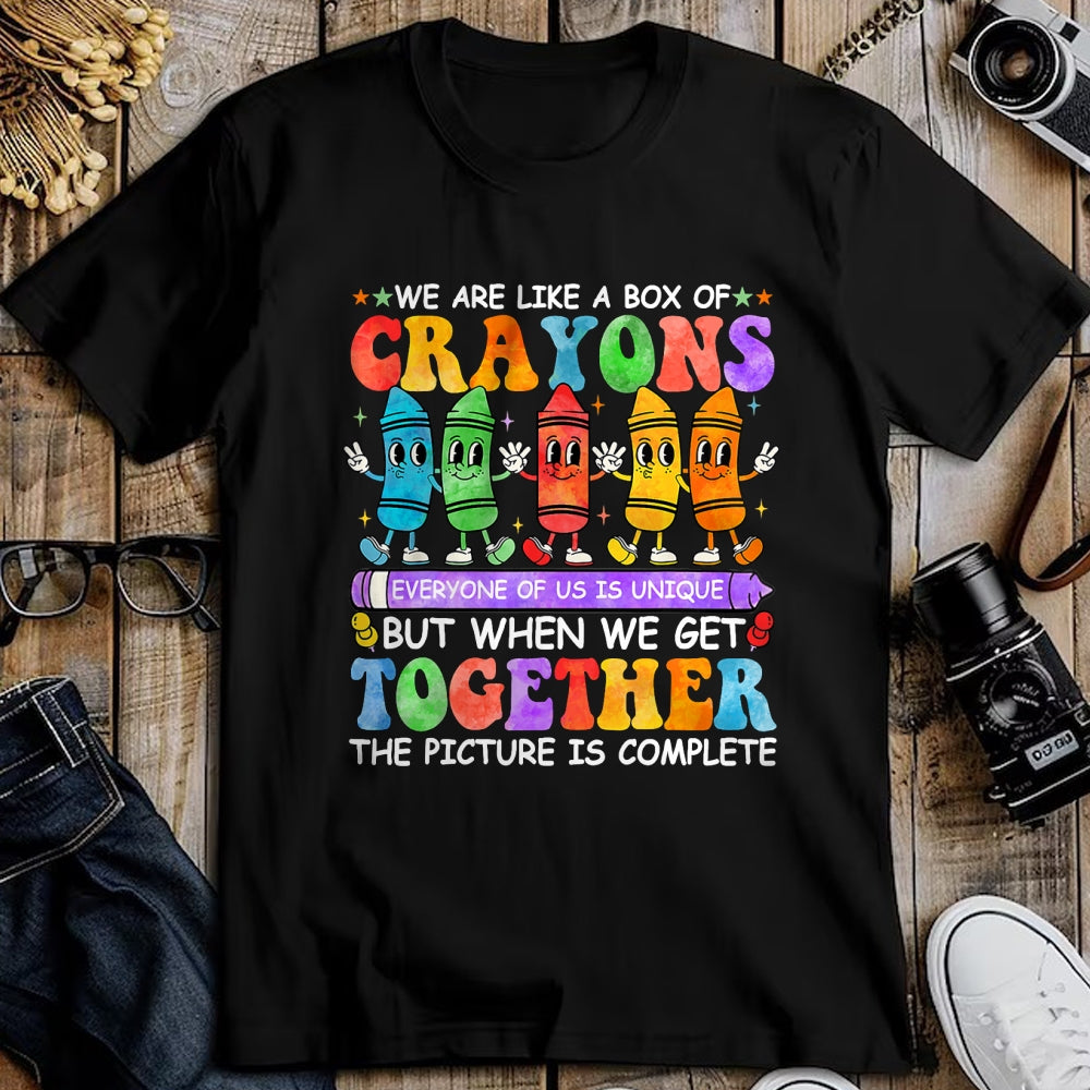 Best Teacher Shirt, Funny Teacher UnisexT-Shirt/Hoodie/Sweatshirt HLT00 - Funny Teacher We are Like A Box of Crayons Back to School T-Shirt