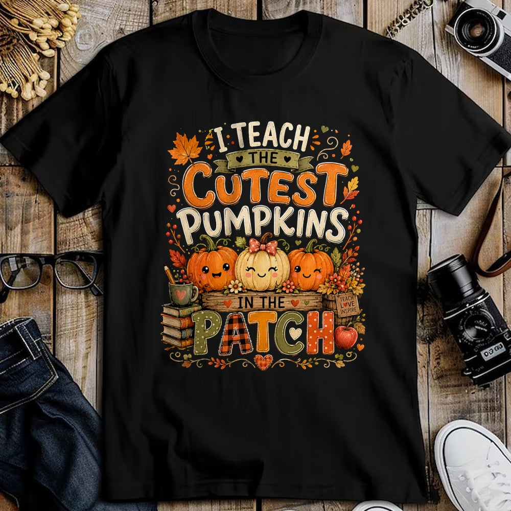 Best Teacher Shirt, Funny Teacher UnisexT-Shirt/Hoodie/Sweatshirt HLT00 - I Teach the Cutest Pumpkins in the Patch Teacher Fall T-Shirt (1)