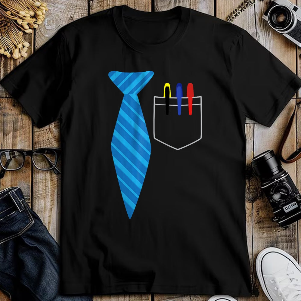 Best Teacher Shirt, Funny Teacher UnisexT-Shirt/Hoodie/Sweatshirt HLT00 - Teacher Tie & Pocket Protector Costume School Gift T-Shirt