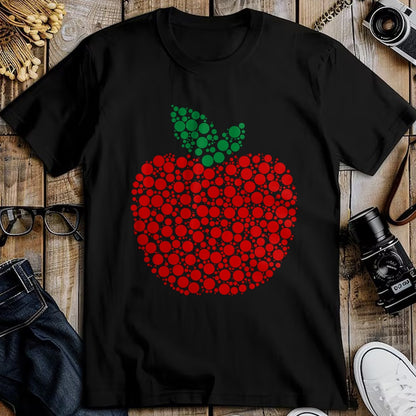 Best Teacher Shirt, Funny Teacher UnisexT-Shirt/Hoodie/Sweatshirt HLT00 - Apple Dot Pattern Art Teacher Appreciation Men Women Humor T-Shirt