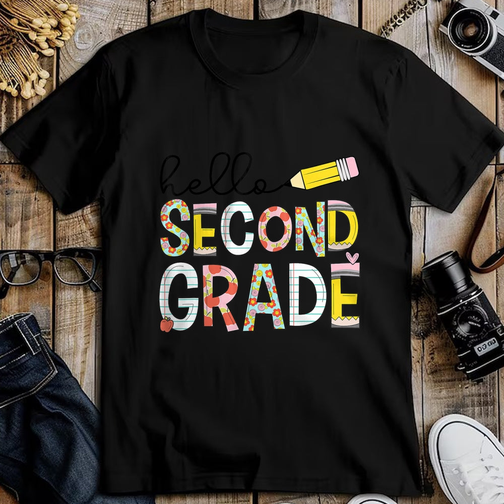 Best Teacher Shirt, Funny Teacher UnisexT-Shirt/Hoodie/Sweatshirt HLT00 - Hello Second Grade Team 2nd Grade Back to School Teacher Kid T-Shirt