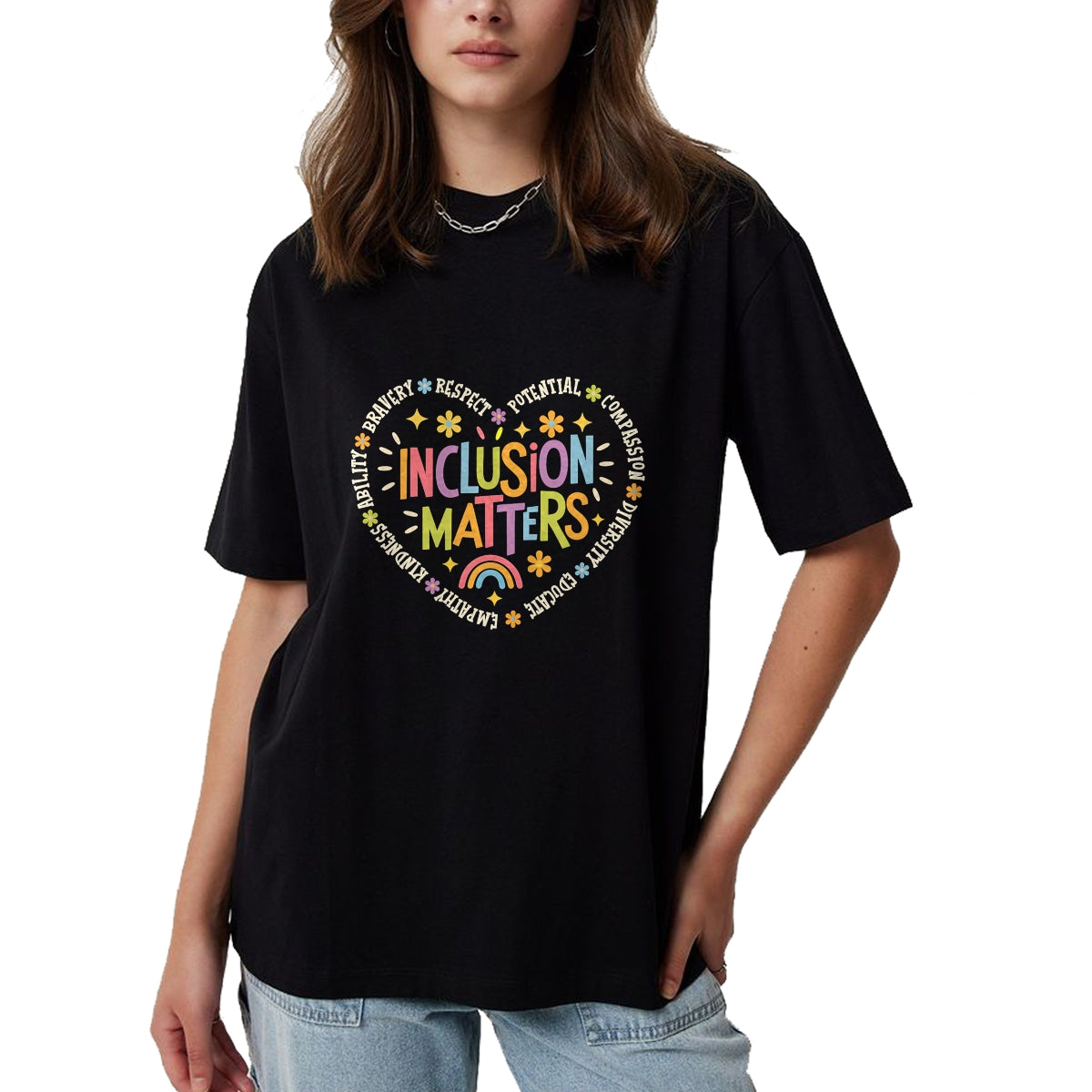 Best Teacher Shirt, Funny Teacher UnisexT-Shirt/Hoodie/Sweatshirt HLT00 - Inclusion Matters Special Education Teacher Autism Awareness T-Shirt