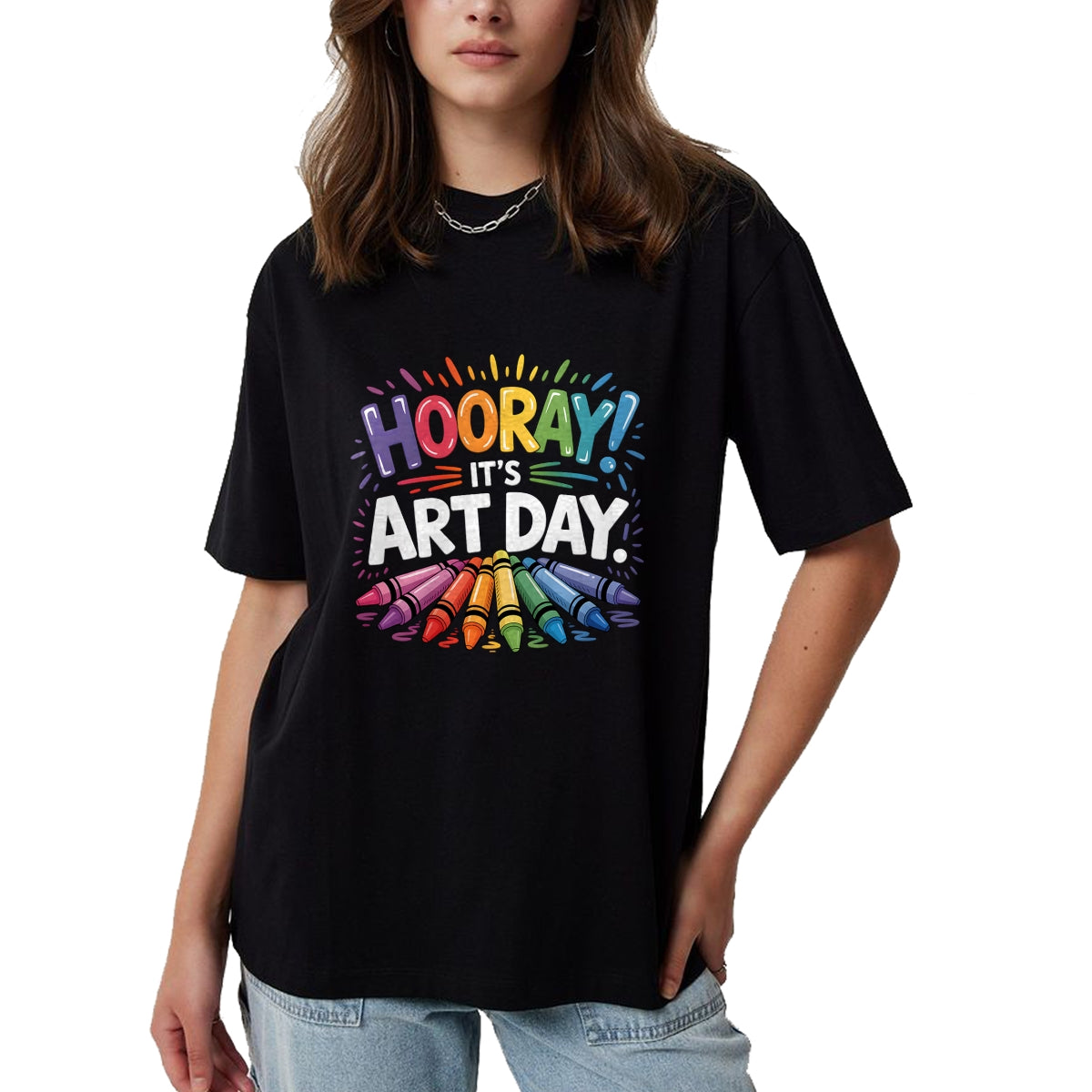 Best Teacher Shirt, Funny Teacher UnisexT-Shirt/Hoodie/Sweatshirt HLT00 - Back to School Hooray It's Art Day Art Teacher Art Artist T-Shirt
