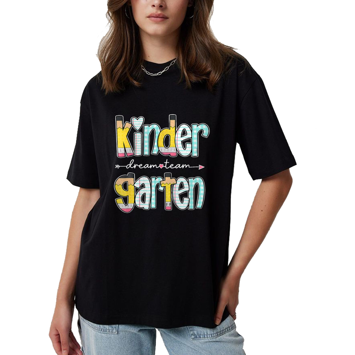 Best Teacher Shirt, Funny Teacher UnisexT-Shirt/Hoodie/Sweatshirt HLT00 - Kindergarten Dream Team Back to School Teacher Student T-Shirt