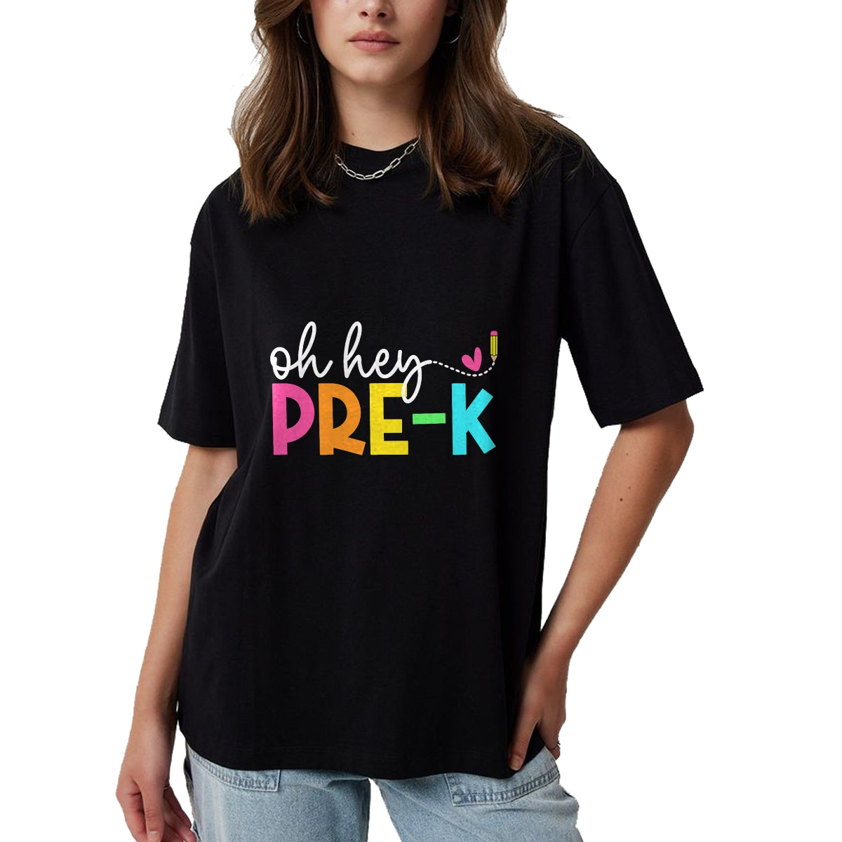 Best Teacher Shirt, Funny Teacher UnisexT-Shirt/Hoodie/Sweatshirt HLT00 - Oh Hey Pre-k Back to School Teachers Students T-Shirt