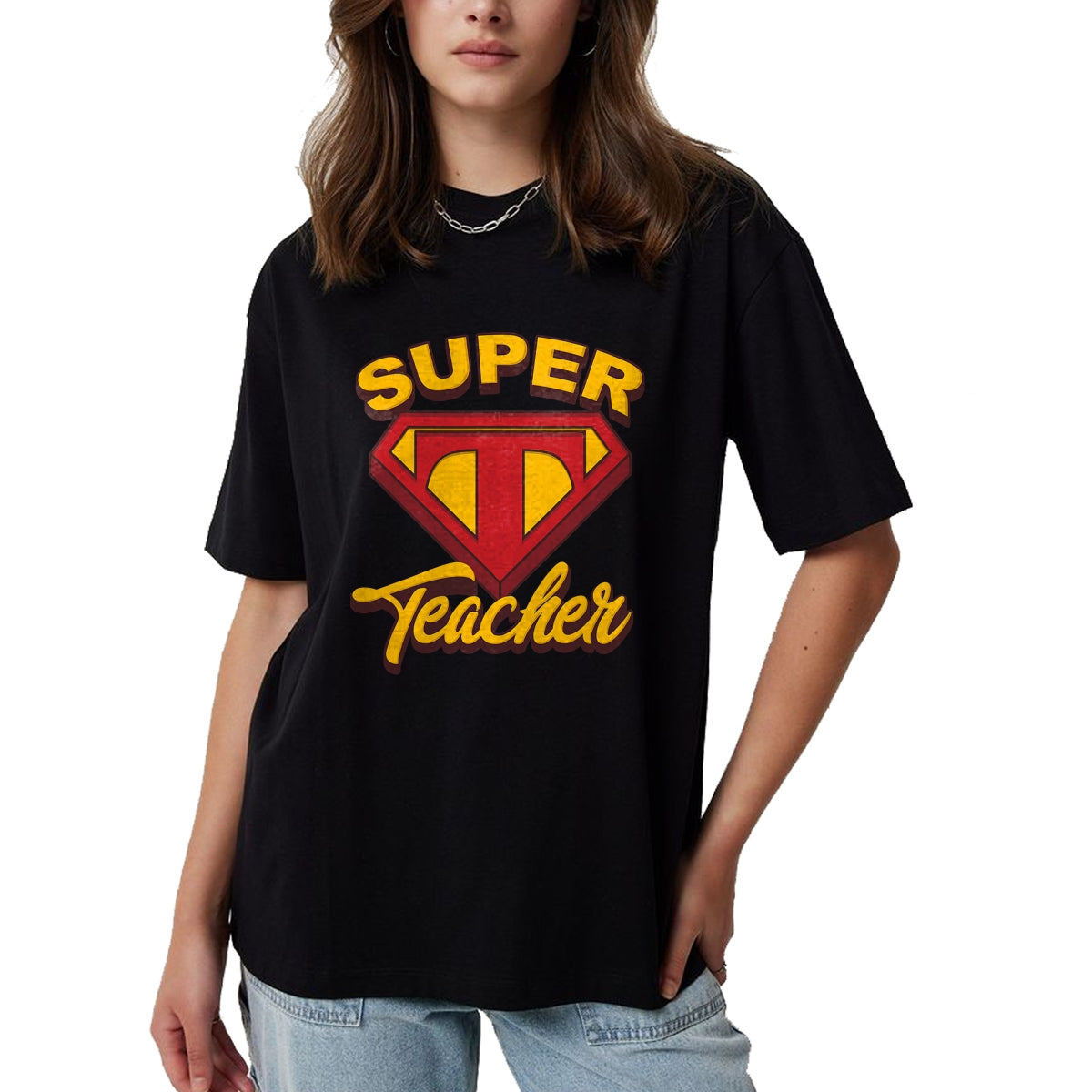 Best Teacher Shirt, Funny Teacher UnisexT-Shirt/Hoodie/Sweatshirt HLT00 - Superteacher Superhero Funny Teacher T-Shirt