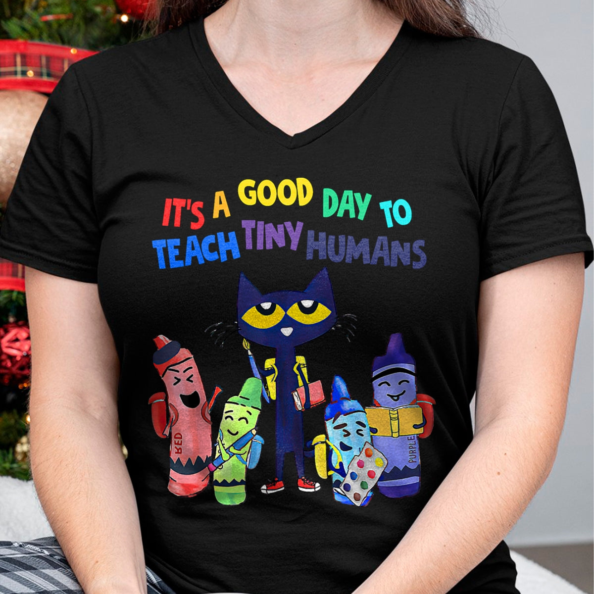 Best Teacher Shirt, Funny Teacher UnisexT-Shirt/Hoodie/Sweatshirt HLT00 - Good Days To Teach Tiny Humans Funny Cat Teacher Lover T-Shirt