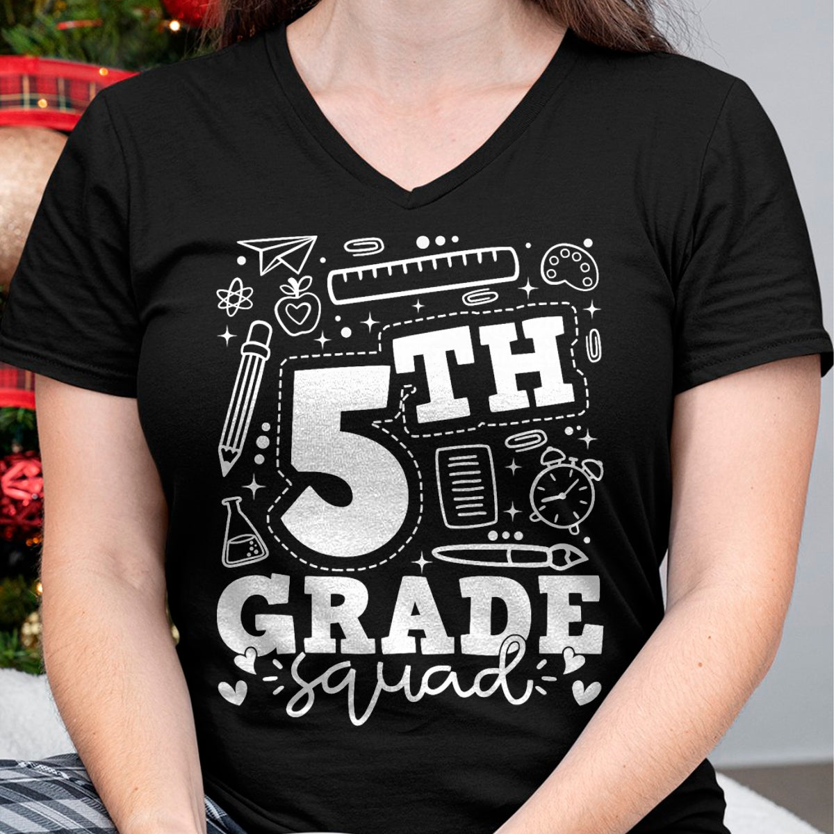 Best Teacher Shirt, Funny Teacher UnisexT-Shirt/Hoodie/Sweatshirt HLT00 - Back to School 5th Fifth Grade Squad Teacher Kid T-Shirt