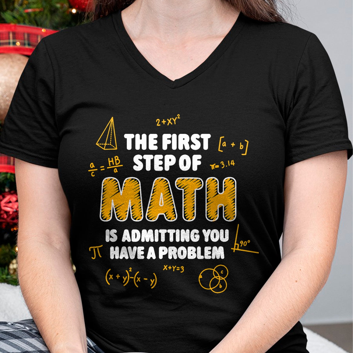 Best Teacher Shirt, Funny Teacher UnisexT-Shirt/Hoodie/Sweatshirt HLT00 - The First Step of Math Rab is Admitting You Have A Problem T-Shirt