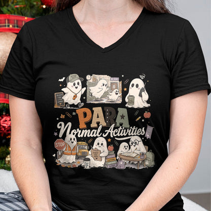 Best Teacher Shirt, Funny Teacher UnisexT-Shirt/Hoodie/Sweatshirt HLT00 - para Normal Activities SPED Teachers Ghost Fall Halloween T-Shirt (6)