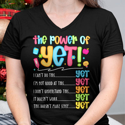 Best Teacher Shirt, Funny Teacher UnisexT-Shirt/Hoodie/Sweatshirt HLT00 - Growth Mindset Teacher Kindness Power of Yet Inspirational T-Shirt