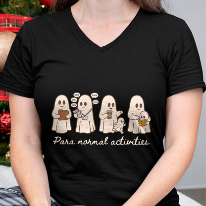 Best Teacher Shirt, Funny Teacher UnisexT-Shirt/Hoodie/Sweatshirt HLT00 - para Normal Activities SPED Teachers Ghost Fall Halloween T-Shirt (3)