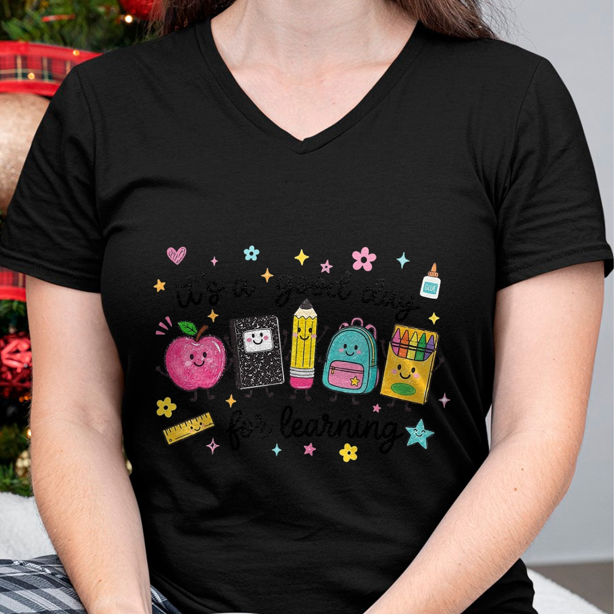 Best Teacher Shirt, Funny Teacher UnisexT-Shirt/Hoodie/Sweatshirt HLT00 - It's A Good Day for Learning Cute School Supplies T-Shirt
