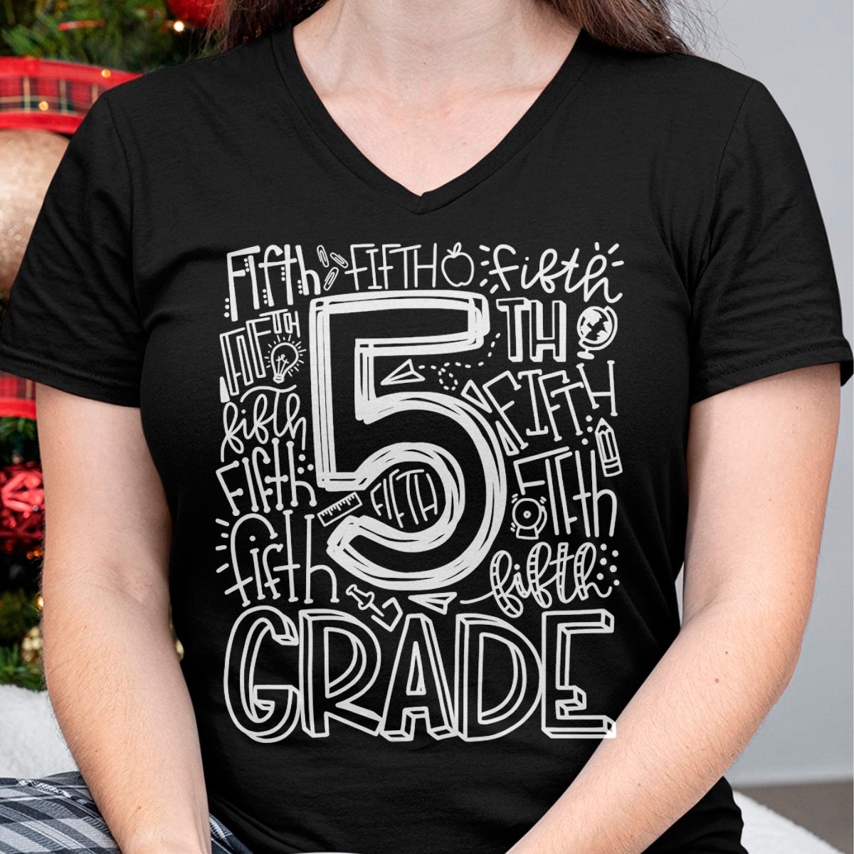 Best Teacher Shirt, Funny Teacher UnisexT-Shirt/Hoodie/Sweatshirt HLT00 - 5th Grade Teacher Shirts Typography Team Fifth Grade Back to School Tees T Shirts