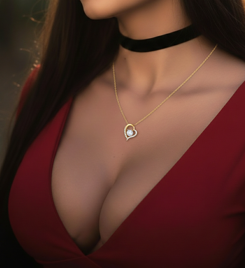 TO MY LOVE FROM HUSBAND NECKLACE - PERFECT GIFT FOR VALENTINE  - Premium Forever Love Necklace (SKUJ12-295)