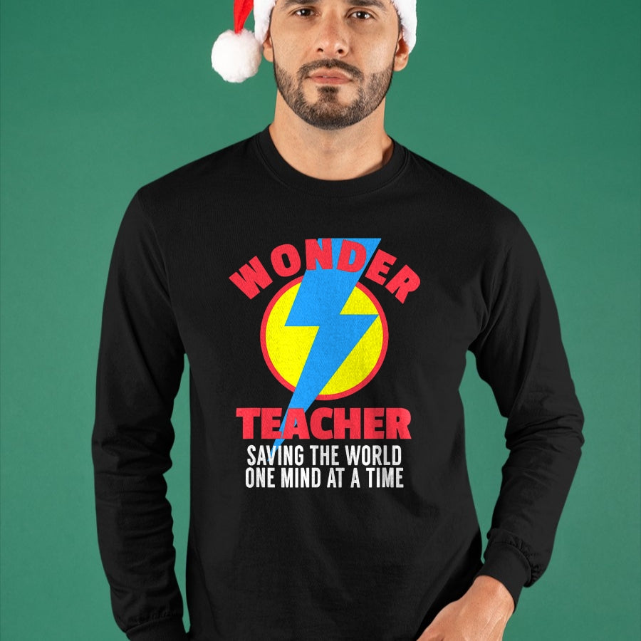 Best Teacher Shirt, Funny Teacher UnisexT-Shirt/Hoodie/Sweatshirt HLT00 - Wonder Teacher Costume Shirt  Teacher Halloween Costume Tee T-Shirt