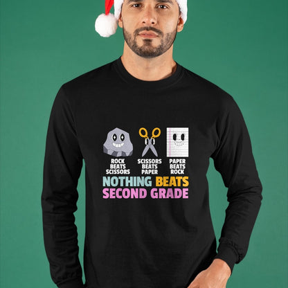 Best Teacher Shirt, Funny Teacher UnisexT-Shirt/Hoodie/Sweatshirt HLT00 - Nothing Beats 2nd Second Grade Back to School Teacher Kids T-Shirt